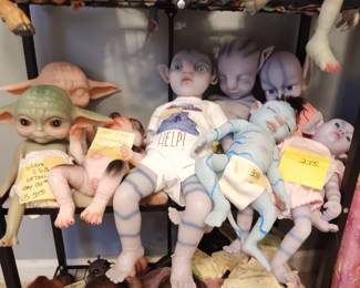 SILICONE YO YO BABY ELF DOLL, AND OTHER ELF DOLLS