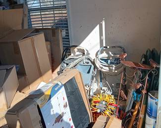 60 up balance board, Craftsman air compressor, Safco safe has the combination (needs key)