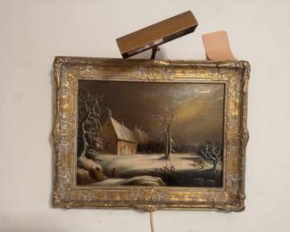 antique oil painting. 