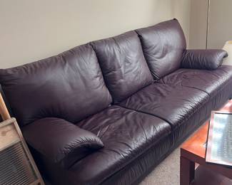 Brown Leather Sofa