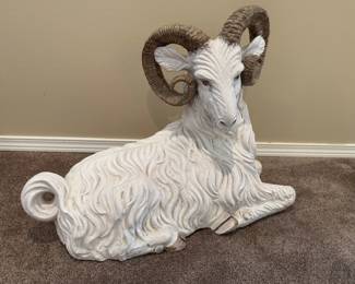 Italian Ceramic Ram Sculpture