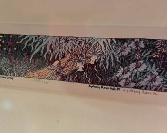 1981 Framed & Matted Limited Edition Print "Herbs Chanting" by Sydney Roark