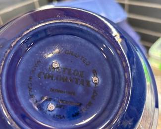 Metlox Color Stax Cobalt Blue Dish Set