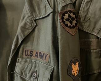 1960s U.S. Army Utility Shirt, Circa 1950s Army Fatigue Parka