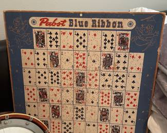 1940s Pabst Blue Ribbon Beer Advertising Dart Board