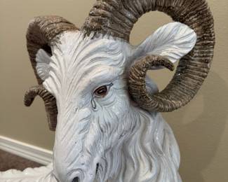 Italian Ceramic Ram Sculpture