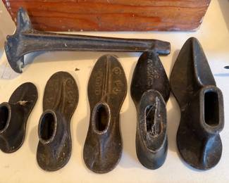 Cast Iron Cobbler's Shoe Forms