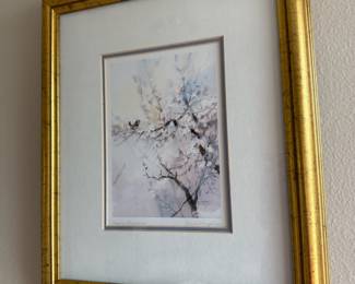 1983 Framed & Matted Print "Spring Blossoms" by Brent Heighton