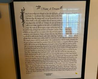 Framed - I Have a Dream Speech