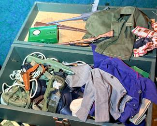 1960's GI Joe Accessories and Footlocker