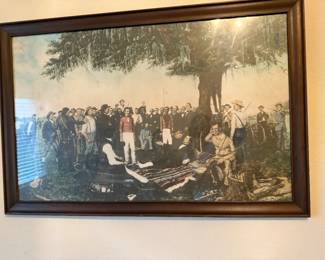 Framed Surrender of Santa Ana Print 