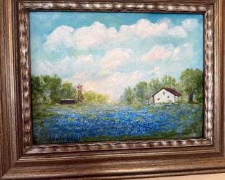 Original Bluebonnet artist signed JoAnn Campbell