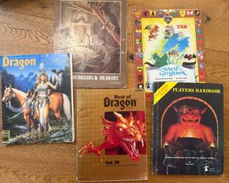 D & D stuff - will be at the front by the register