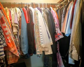 Ladies' Clothing Large  & Shoes, Size 9