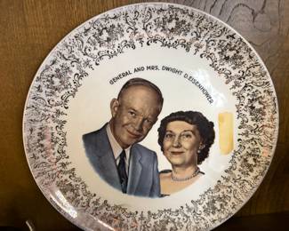 General and Mrs. Dwight D Eisenhower Plate