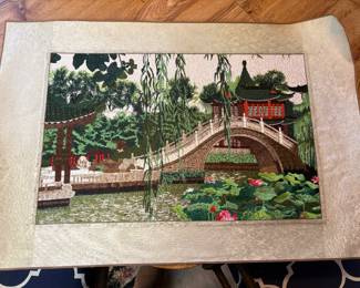 Japanese Garden silk thread scene