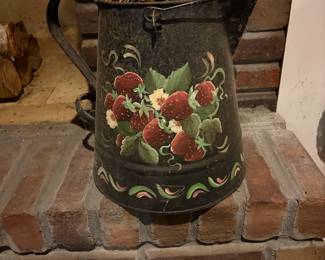 Tole Painted Coffee Pot