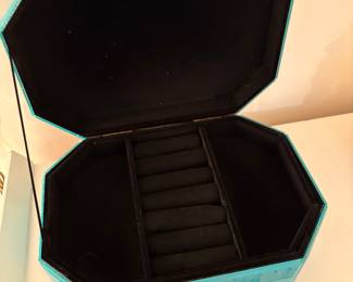 Beautiful glass jewelry box