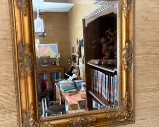 Gold frame mirror