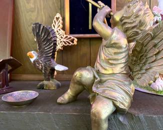 Decorative Angel with Horn