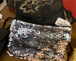Vintage sequined evening purses
