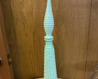 Vintage "Genie" bottle decanter in jadeite green milk glass