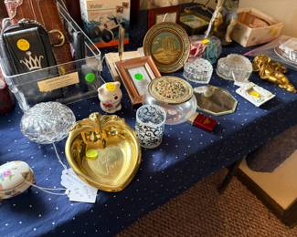 Wonderful collection of trinket boxes.