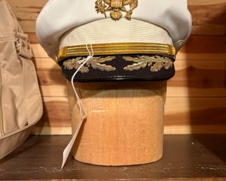 US Army Officer's white dress cap