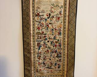 Silk Thread embroidery wall hanging