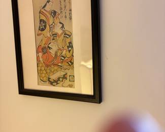 Japanese Wood Block - framed