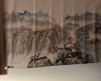 Ink and and wash on silk