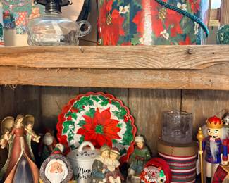 Angels, Santas, nutcrackers 