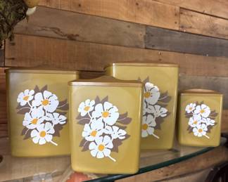 Plastic Daisy Canisters