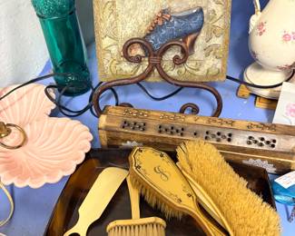 Dresser set Celluloid 