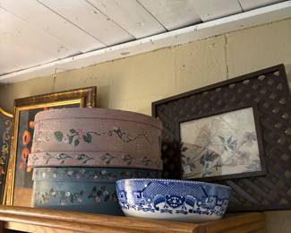 Cheese boxes, other wall
Mirrors 