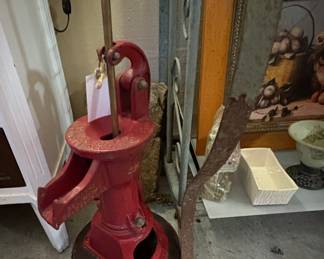 Antique water pump  lamp