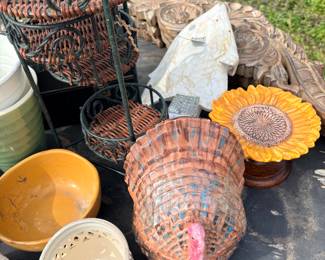 turkey tureen, planters