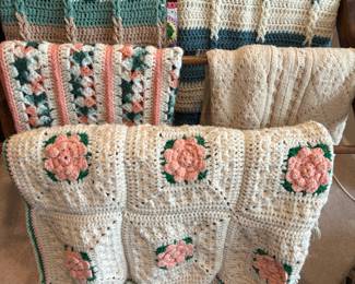 The most beautiful afghans I have ever seen. Hand done.