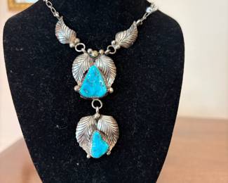Sterling and Turquoise Necklace