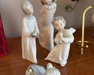 Lladro Firgurines and "Ducklings" porcelain figurine