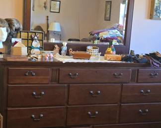 Mahogany Dresser with Mirror 