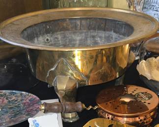 Vintage Brass Plant Stand