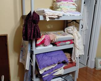 Old quilts and beautiful newer linens