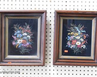 Pair of Paintings on Glass