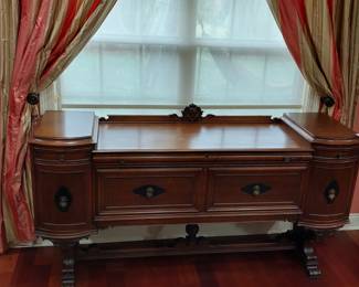 Large antique serving buffet