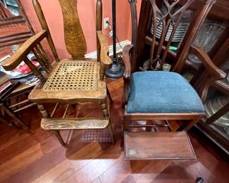 Antiques highchairs