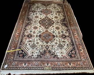 Wool rug, 72 in x 108 in