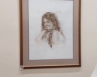 Hibel grandmother artist's proof
~20x30 inches