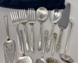 26 11PieceSilverPlateServeWare
