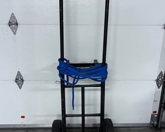 234 BlackMetalHandTruckCartwithRope